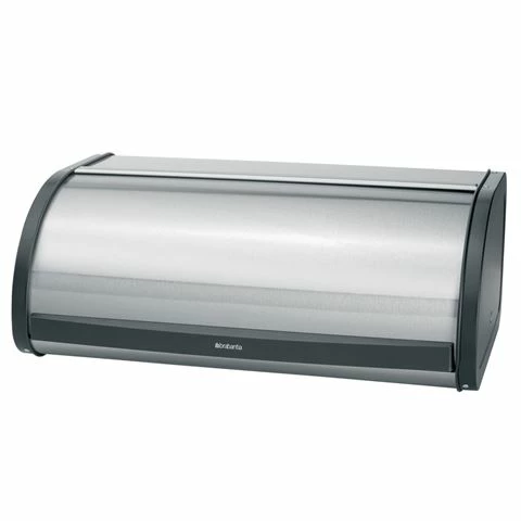 Brabantia - Roll Top Bread Bin Large Matt Steel 1 Brabantia - Roll Top Bread Bin Large Matt Steel