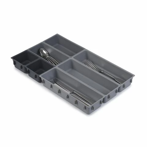 Joseph Joseph - Blox 7-Piece Drawer Organiser Set Grey 1 Joseph Joseph - Blox 7-Piece Drawer Organiser Set Grey