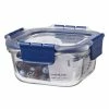 Lock & Lock - Top Class Glass W/Tritan Lid Square 500ml
