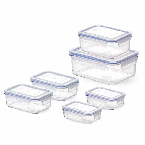 Glasslock - Rectangular Container Set 6pce 1 Glasslock - Rectangular Container Set 6pce