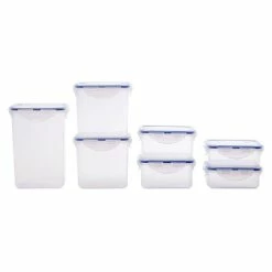 Lock & Lock - Classic Rectangular Food Storage Set 7pce