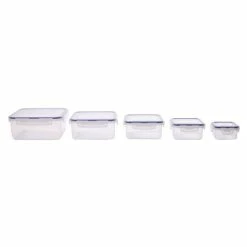 Lock & Lock - Classic Square Food Storage Set 5pce