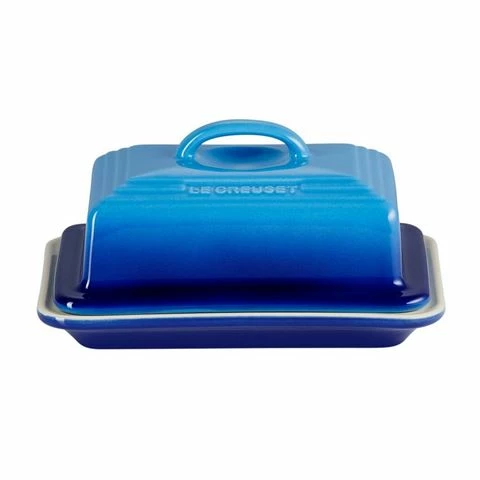 Le Creuset - Stoneware Butter Dish Azure Blue 1 Le Creuset - Stoneware Butter Dish Azure Blue