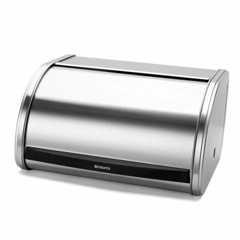 Brabantia - Roll Top Bread Bin Medium Matte Steel 1 Brabantia - Roll Top Bread Bin Medium Matte Steel