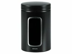Brabantia - Canister With Window Black 1.4L