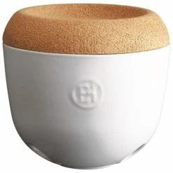 Emile Henry - Garlic Pot Chalk White