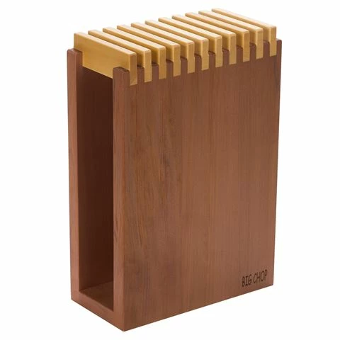 Big Chop - Myrtle/Huon Pine Knife Block Auburn 1 Big Chop - Myrtle/Huon Pine Knife Block Auburn