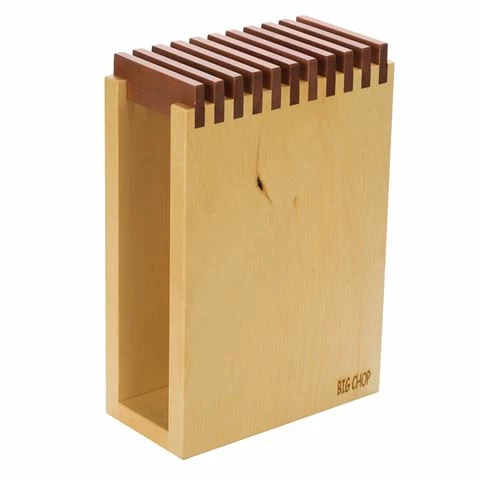 Big Chop - Huon Pine/Myrtle Knife Block Blonde 1 Big Chop - Huon Pine/Myrtle Knife Block Blonde