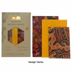 Queen B - Assorted Beeswax Wrap Set Dreamtime 3pce