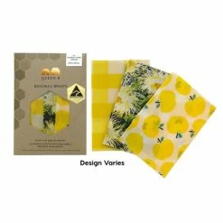 Queen B - Beeswax Wrap Set Colours Medium 3pce