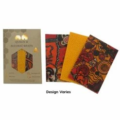 Queen B - Beeswax Wrap Set Dreamtime Medium 3pce