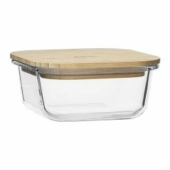 Ecology - Nourish Square Storage With Bamboo Lid 13.5cm