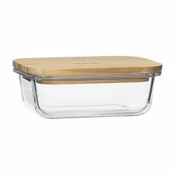 Ecology - Nourish Rectangle Storage With Bamboo Lid 14x10cm