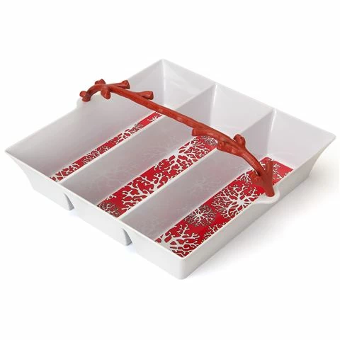 Kim Seybert - Coral Melamine Utensil Holder 1 Kim Seybert - Coral Melamine Utensil Holder