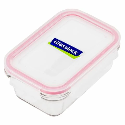Glasslock - Tempered Glass Rectangular Food Container 490ml 1 Glasslock - Tempered Glass Rectangular Food Container 490ml