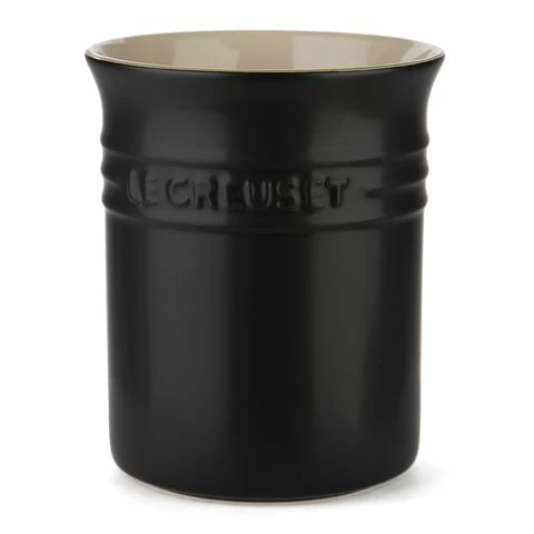 Le Creuset - Stoneware Utensil Jar Satin Black 1.1L 1 Le Creuset - Stoneware Utensil Jar Satin Black 1.1L