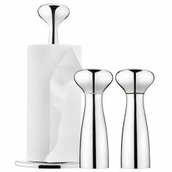 Georg Jensen - Alfredo Kitchen Roll Holder & Mill Set 3pce