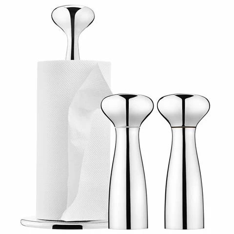Georg Jensen - Alfredo Kitchen Roll Holder & Mill Set 3pce 1 Georg Jensen - Alfredo Kitchen Roll Holder & Mill Set 3pce