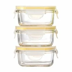 Glasslock - Baby Food Rectangular Container Set 3pce