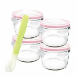 Glasslock - Baby Food Round Container Set 5pce