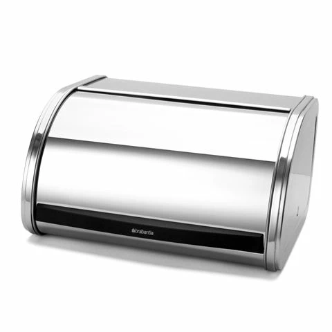 Brabantia - Roll Top Bread Bin Medium Brilliant Steel 1 Brabantia - Roll Top Bread Bin Medium Brilliant Steel