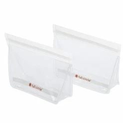 Full Circle - Ziptuck Reusable Snack Bag Set 2pce Clear