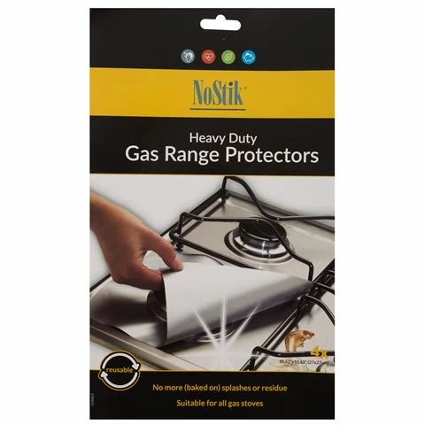 Nostik - Reusable Gas Range Protector Pack 4pk 1 Nostik - Reusable Gas Range Protector Pack 4pk