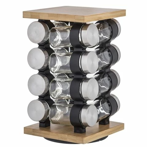 Davis & Waddell - Romano Spice Jar With Rack Set 17pce 1 Davis & Waddell - Romano Spice Jar With Rack Set 17pce