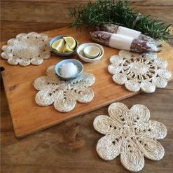 Carnival - Jute Retro Trivet Set Natural 4pce 18cm