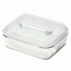 Glasslock - Handy Food Container With Tray 2L