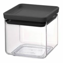 Brabantia - Stackable Square Canister Dark Grey 700ml