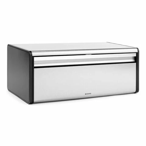 Brabantia - Fall Front Bread Bin Matte Steel F/Print Proof 1 Brabantia - Fall Front Bread Bin Matte Steel F/Print Proof