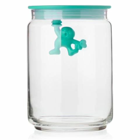 Alessi - Gianni Jar Medium With Lid Blue 1 Alessi - Gianni Jar Medium With Lid Blue