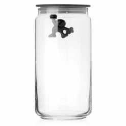 Alessi - Gianni Jar Large With Lid Black
