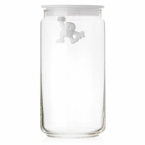 Alessi - Gianni Jar Large With Lid White 1 Alessi - Gianni Jar Large With Lid White