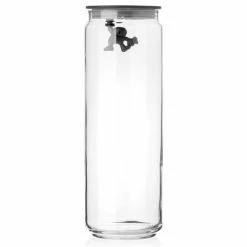 Alessi - Gianni Jar Extra Large With Lid Black