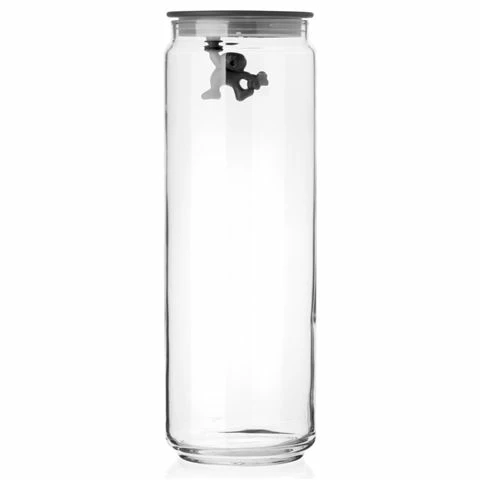 Alessi - Gianni Jar Extra Large With Lid Black 1 Alessi - Gianni Jar Extra Large With Lid Black