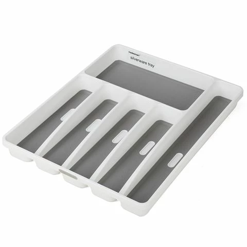 Madesmart - Cutlery Tray W/6 Compartments White 1 Madesmart - Cutlery Tray W/6 Compartments White