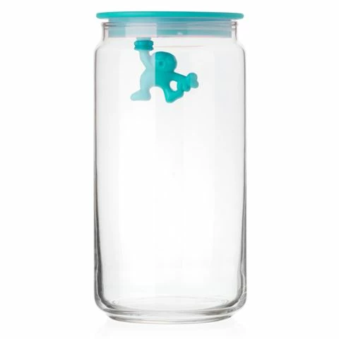 Alessi - Gianni Jar Large With Lid Blue 1 Alessi - Gianni Jar Large With Lid Blue